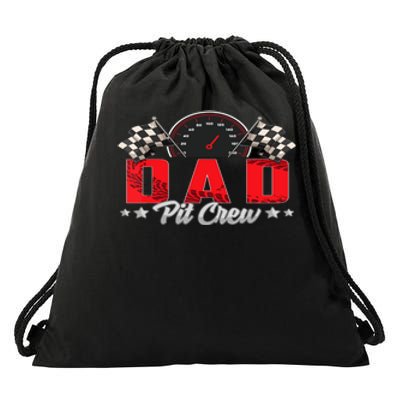 Race Car Birthday Party Racing Family Dad Pit Crew Drawstring Bag