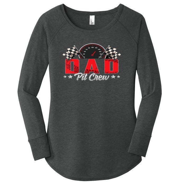 Race Car Birthday Party Racing Family Dad Pit Crew Women's Perfect Tri Tunic Long Sleeve Shirt