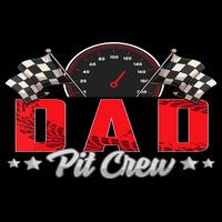 Race Car Birthday Party Racing Family Dad Pit Crew 16 in Basic Backpack