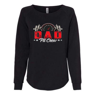 Race Car Birthday Party Racing Family Dad Pit Crew Womens California Wash Sweatshirt