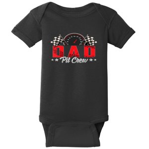 Race Car Birthday Party Racing Family Dad Pit Crew Baby Bodysuit