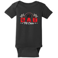 Race Car Birthday Party Racing Family Dad Pit Crew Baby Bodysuit