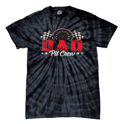 Race Car Birthday Party Racing Family Dad Pit Crew Tie-Dye T-Shirt