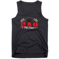 Race Car Birthday Party Racing Family Dad Pit Crew Tank Top