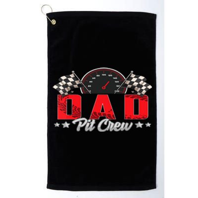 Race Car Birthday Party Racing Family Dad Pit Crew Platinum Collection Golf Towel