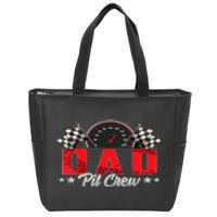 Race Car Birthday Party Racing Family Dad Pit Crew Zip Tote Bag