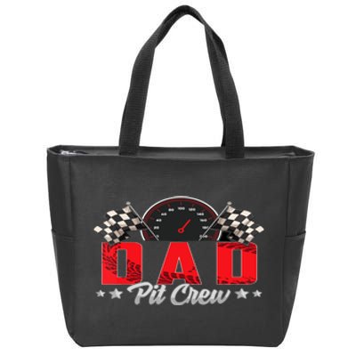 Race Car Birthday Party Racing Family Dad Pit Crew Zip Tote Bag