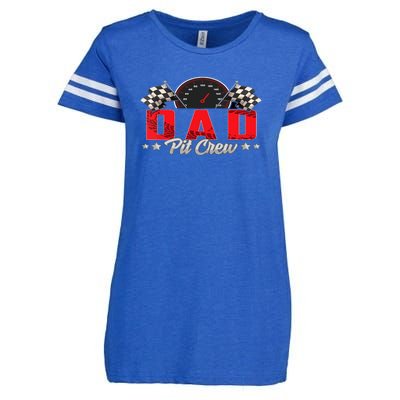 Race Car Birthday Party Racing Family Dad Pit Crew Enza Ladies Jersey Football T-Shirt