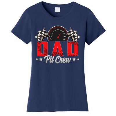 Race Car Birthday Party Racing Family Dad Pit Crew Women's T-Shirt