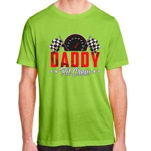 Race Car Birthday Party Racing Family Daddy Pit Crew Adult ChromaSoft Performance T-Shirt