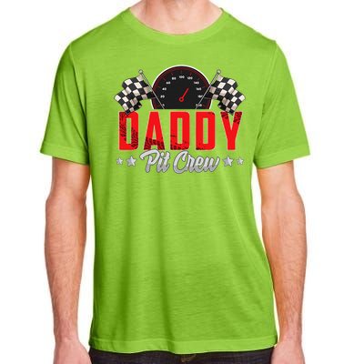 Race Car Birthday Party Racing Family Daddy Pit Crew Adult ChromaSoft Performance T-Shirt