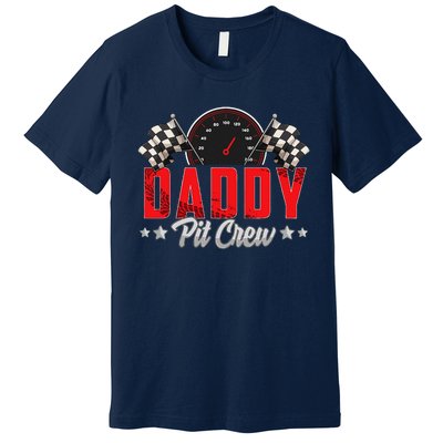 Race Car Birthday Party Racing Family Daddy Pit Crew Premium T-Shirt