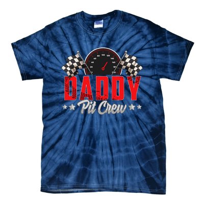 Race Car Birthday Party Racing Family Daddy Pit Crew Tie-Dye T-Shirt