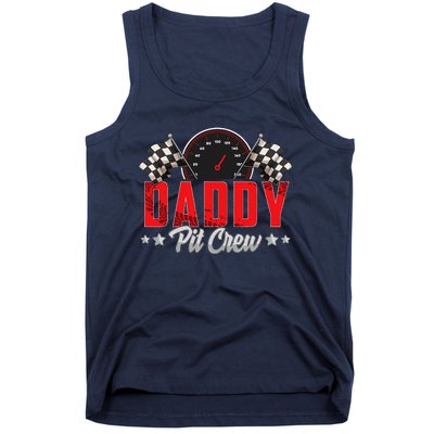 Race Car Birthday Party Racing Family Daddy Pit Crew Tank Top