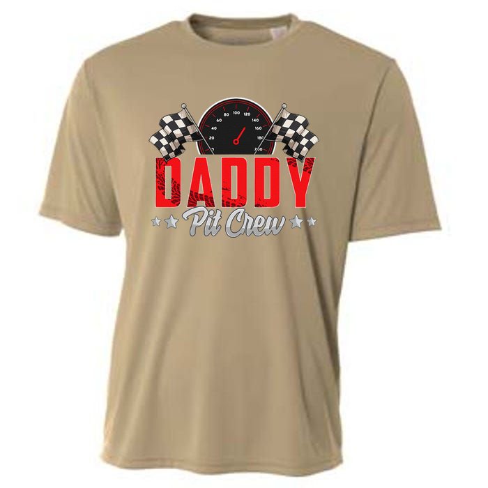 Race Car Birthday Party Racing Family Daddy Pit Crew Cooling Performance Crew T-Shirt