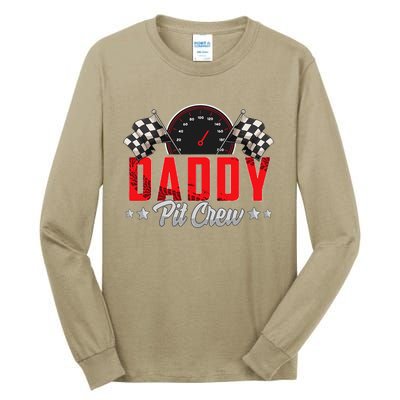 Race Car Birthday Party Racing Family Daddy Pit Crew Tall Long Sleeve T-Shirt