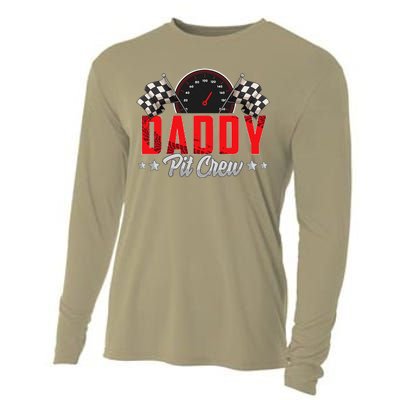 Race Car Birthday Party Racing Family Daddy Pit Crew Cooling Performance Long Sleeve Crew