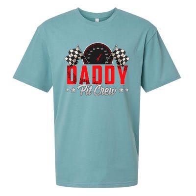 Race Car Birthday Party Racing Family Daddy Pit Crew Sueded Cloud Jersey T-Shirt