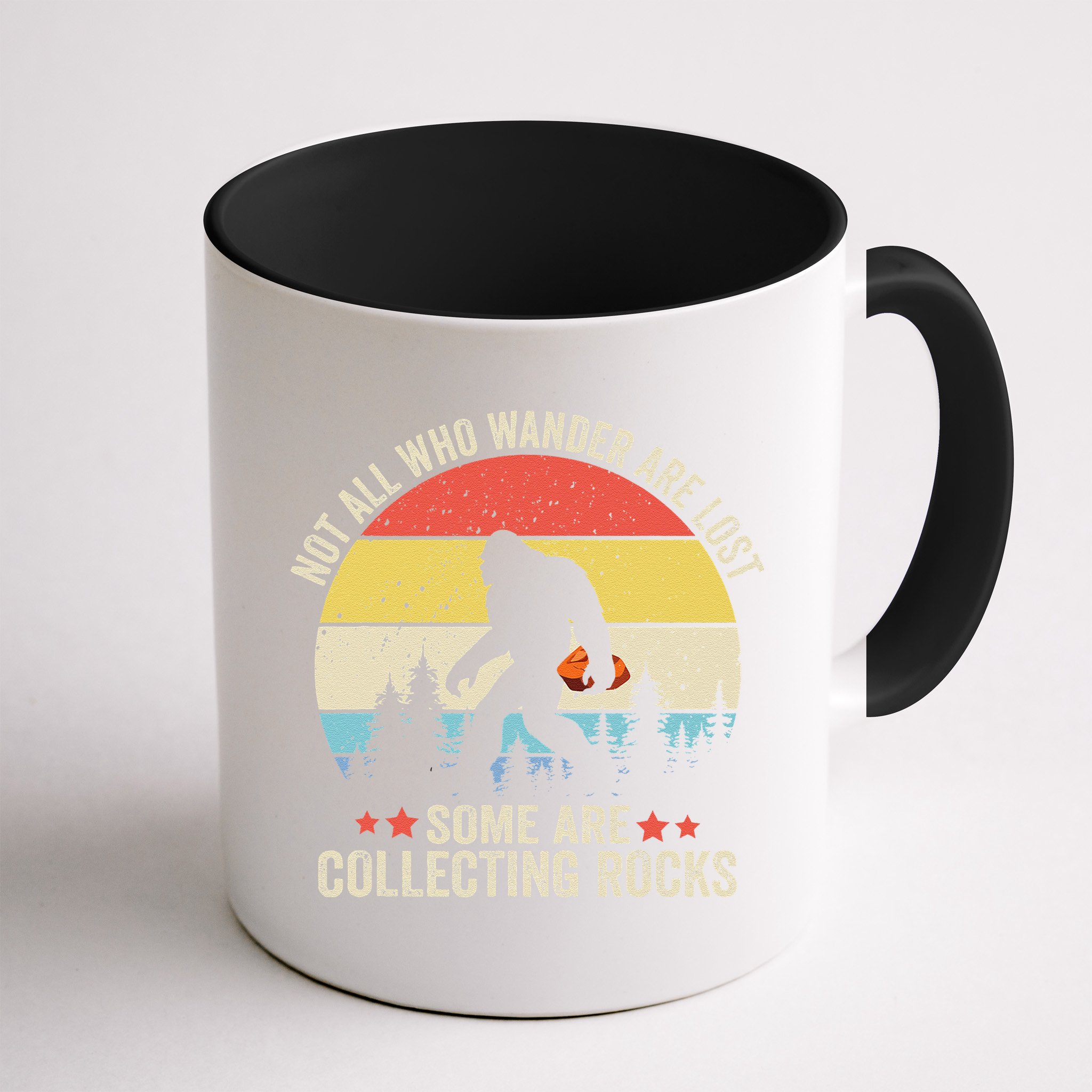 Rock Collector Bigfoot For Rockhound Geologist Geod Hunter Mug