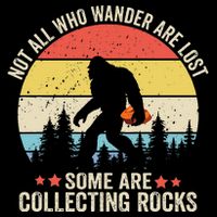 Rock Collector Bigfoot For Rockhound Geologist Geod Hunter 16 in Basic Backpack