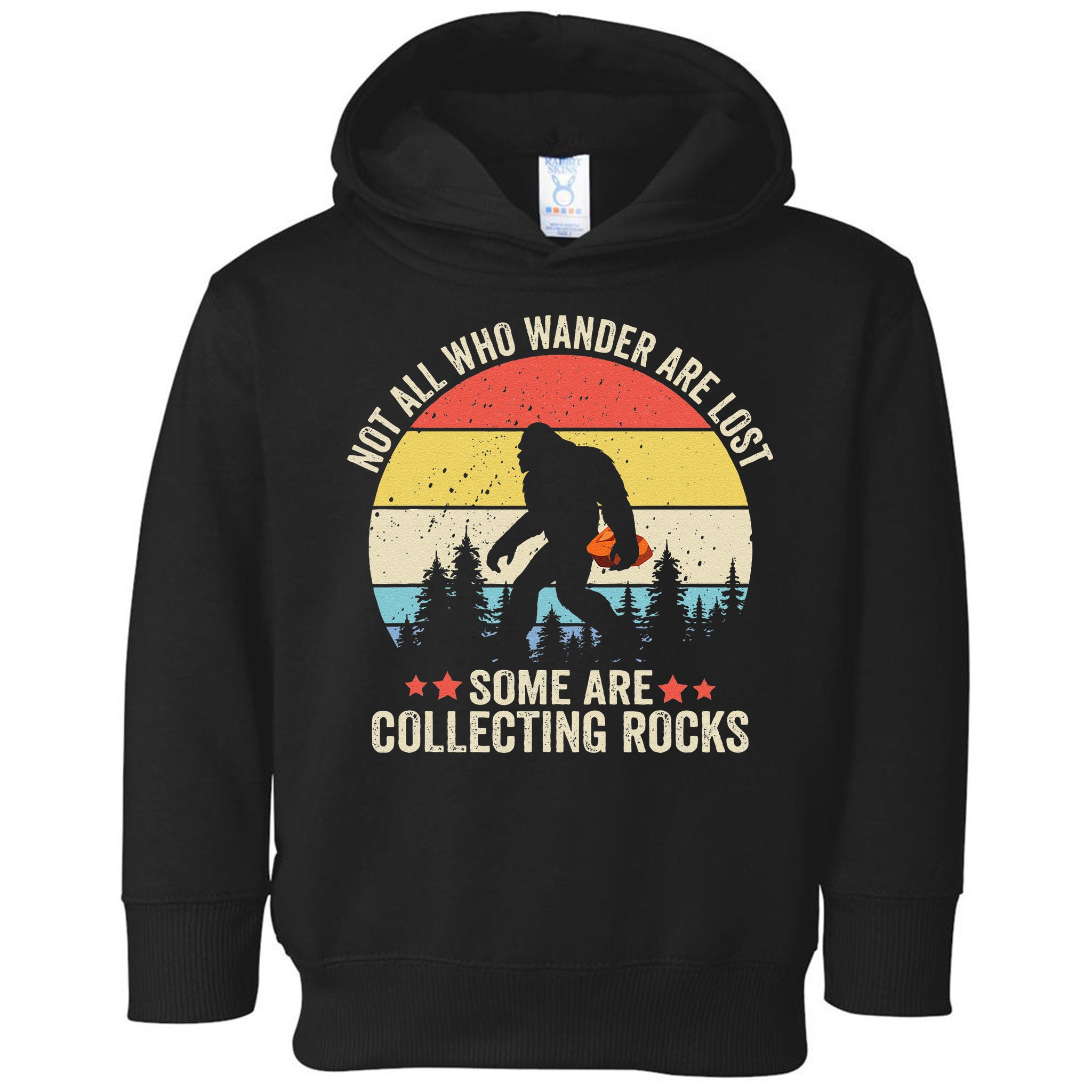 Rock Collector Bigfoot For Rockhound Geologist Geod Hunter Toddler Hoodie