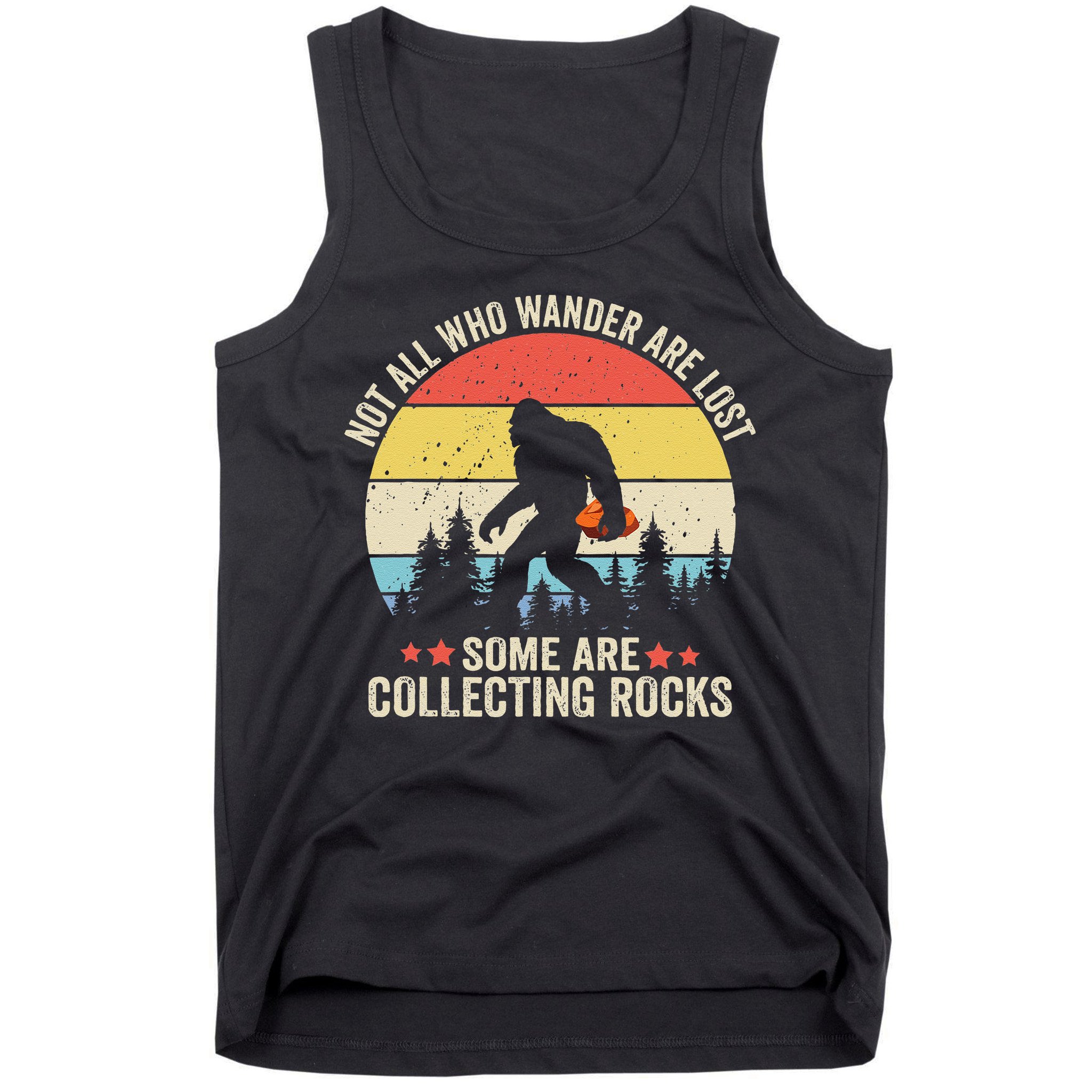 Rock Collector Bigfoot For Rockhound Geologist Geod Hunter Tank Top