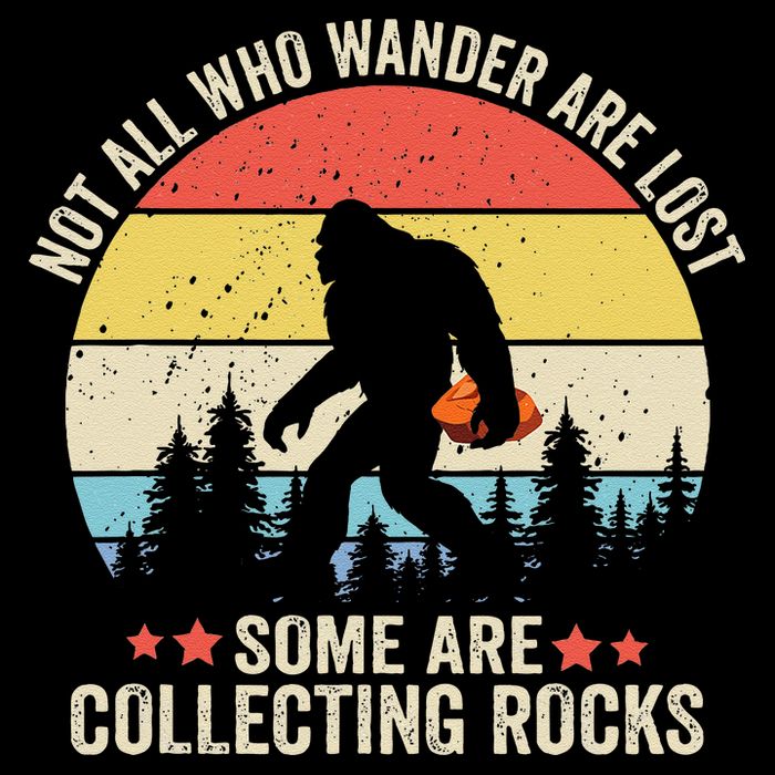 Rock Collector Bigfoot For Rockhound Geologist Geod Hunter Visor