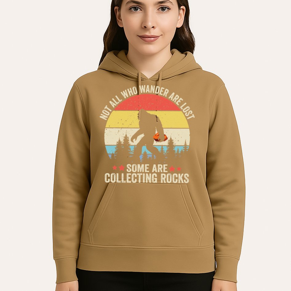 Rock Collector Bigfoot For Rockhound Geologist Geod Hunter Hoodie