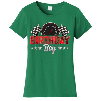 Race Car Birthday Party Racing Family Birthday Boy Pit Crew Women's T-Shirt