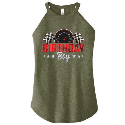 Race Car Birthday Party Racing Family Birthday Boy Pit Crew Women’s Perfect Tri Rocker Tank