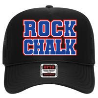 Rock Chalk Blue & Red Apparel Cool & Classic Rock Chalk Gear High Crown Mesh Back Trucker Hat