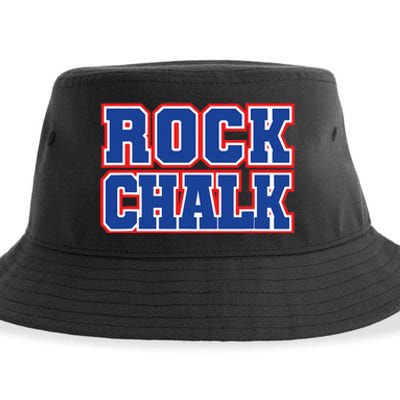 Rock Chalk Blue & Red Apparel Cool & Classic Rock Chalk Gear Sustainable Bucket Hat