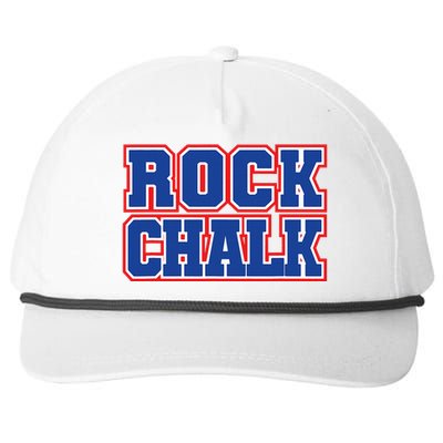 Rock Chalk Blue & Red Apparel Cool & Classic Rock Chalk Gear Snapback Five-Panel Rope Hat