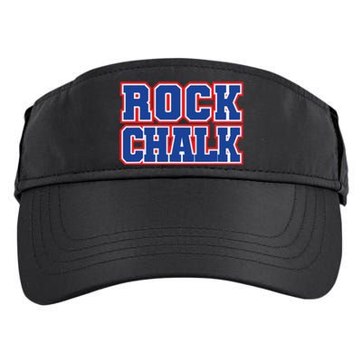 Rock Chalk Blue & Red Apparel Cool & Classic Rock Chalk Gear Adult Drive Performance Visor