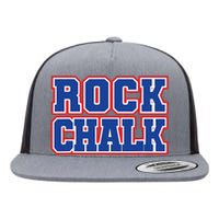 Rock Chalk Blue & Red Apparel Cool & Classic Rock Chalk Gear Flat Bill Trucker Hat