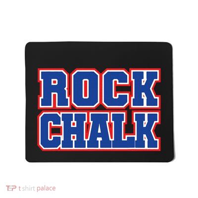 Rock Chalk Blue & Red Apparel Cool & Classic Rock Chalk Gear Mousepad