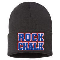 Rock Chalk Blue & Red Apparel Cool & Classic Rock Chalk Gear Sustainable Knit Beanie