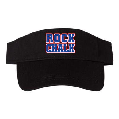 Rock Chalk Blue & Red Apparel Cool & Classic Rock Chalk Gear Valucap Bio-Washed Visor