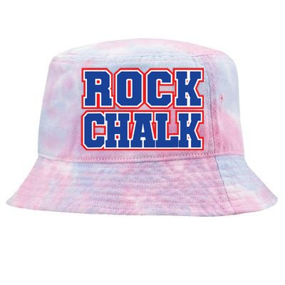 Rock Chalk Blue & Red Apparel Cool & Classic Rock Chalk Gear Tie-Dyed Bucket Hat