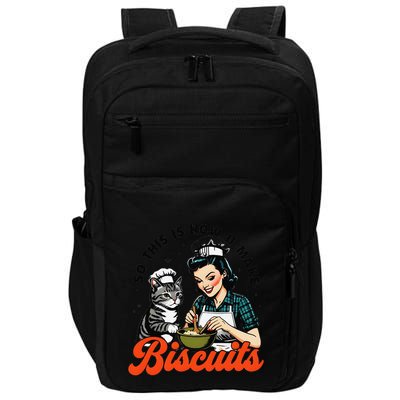 Retro Cat Biscuit So This Is How U Make Biscuits Impact Tech Backpack
