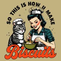 Retro Cat Biscuit So This Is How U Make Biscuits Button