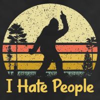 Retro Camping Bigfoot Sasquatch Middle Cool Comfort Performance Bucket Hat