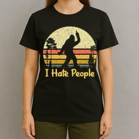 Retro Camping Bigfoot Sasquatch Middle T-Shirt