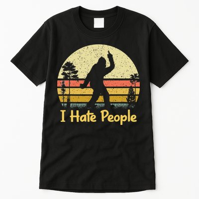 Retro Camping Bigfoot Sasquatch Middle Tall T-Shirt