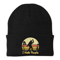 Retro Camping Bigfoot Sasquatch Middle Beanie