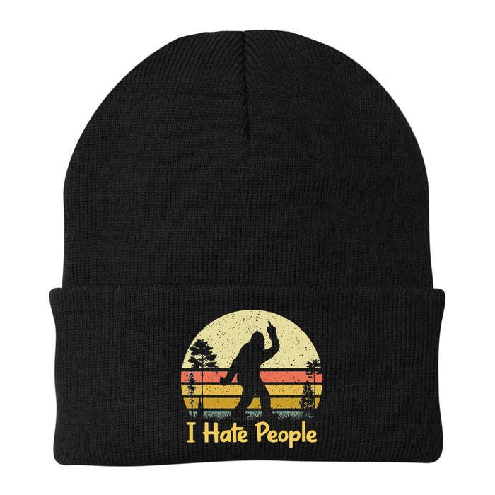 Retro Camping Bigfoot Sasquatch Middle Beanie