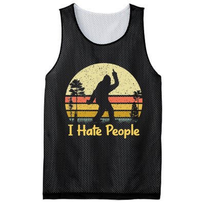 Retro Camping Bigfoot Sasquatch Middle Mesh Reversible Basketball Jersey Tank