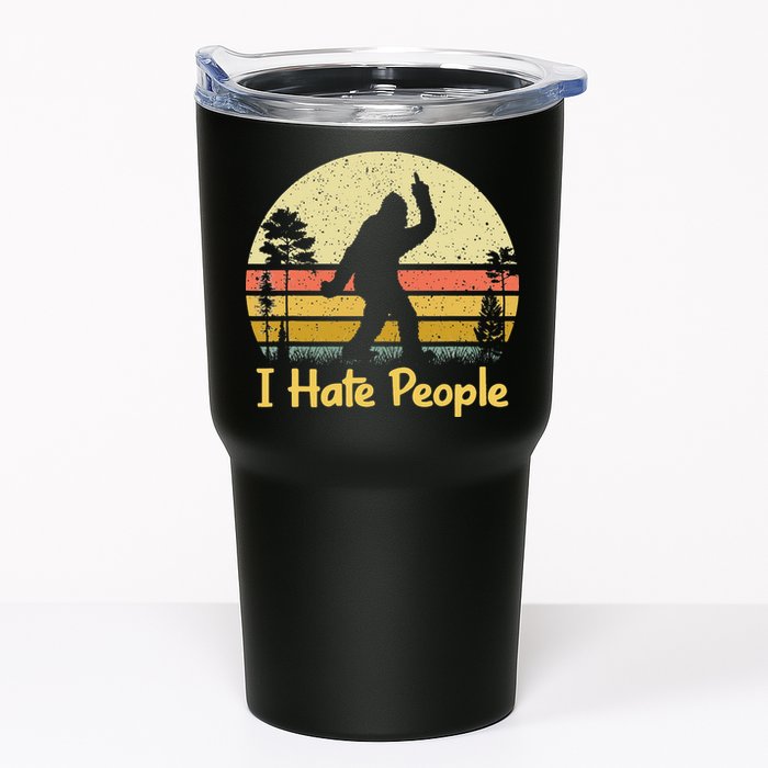 Retro Camping Bigfoot Sasquatch Middle Tumbler