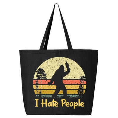 Retro Camping Bigfoot Sasquatch Middle 25L Jumbo Tote