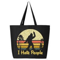 Retro Camping Bigfoot Sasquatch Middle 25L Jumbo Tote